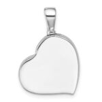 Sterling Silver Rhodium-plated Polished CZ Heart Ash Holder Pendant - Image 3