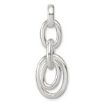 Sterling Silver Moveable Oval Links Pendant