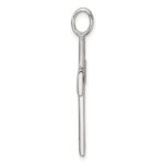 Sterling Silver Antiqued Polished Celtic Knot Cross Pendant - Image 2