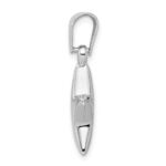 Sterling Silver Rhodium-plated Star Charm - Image 2