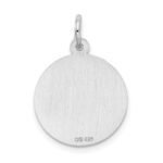Sterling Silver Rhodium-plated On Graduation Day Disc Charm - Image 3