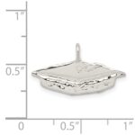 Sterling Silver Graduation Cap Charm - Image 4