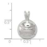 Sterling Silver Baseball Charm - Image 3