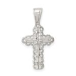 Sterling Silver Budded Cross Pendant