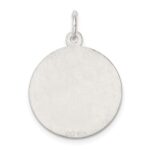 Sterling Silver Rhodium-plated Wedding Bells Disc Charm - Image 4