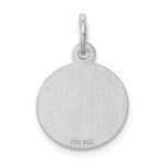 Sterling Silver Rhodium-plated Holy Communion Disc Charm - Image 4