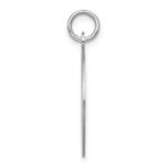 Sterling Silver Rhodium-plated Graduation Day Disc Charm - Image 2