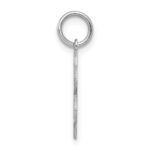 Sterling Silver Rhodium-plated Sweet Sixteen Disc Charm - Image 2