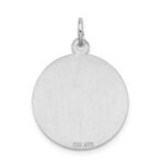 Sterling Silver Rhodium-plated Sweet Sixteen Disc Charm - Image 3