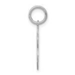 Sterling Silver Rhodium-plated Happy Birthday Disc Charm - Image 2