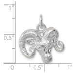 Sterling Silver Ram Charm - Image 4