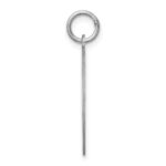 Sterling Silver Rhodium-plated Brittany Spaniel Disc Charm - Image 2