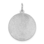 Sterling Silver Rhodium-plated Schipperke Disc Charm - Image 4