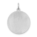 Sterling Silver Rhodium-plated West Highland Terrier Disc Charm - Image 4