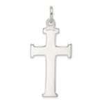 Sterling Silver Diamond -Cut Cross Pendant - Image 4