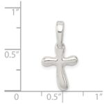 Sterling Silver Tiny Freeform Cross Charm - Image 4