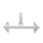 Sterling Silver Barbell Charm