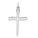 Sterling Silver Platinum-plated & Vermeil Nail Cross Pendant - Image 3