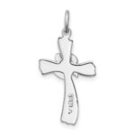 Sterling Silver Platinum-plated & Vermeil Dove Cross Charm - Image 4