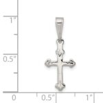Sterling Silver Budded Cross Charm - Image 3