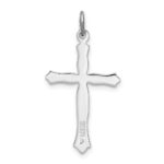 Sterling Silver Platinum-plated and Vermeil Cross Pendant - Image 4