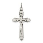 Sterling Silver Antiqued Crucifix Pendant