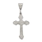 Sterling Silver Diamond-Cut Crucifix Pendant - Image 4