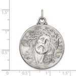 Sterling Silver Antiqued Ecce Homo Medal - Image 3