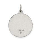 Sterling Silver Antiqued Sacred Heart of Jesus Medal - Image 4