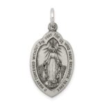 Sterling Silver Antiqued Miraculous Medal