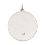 Sterling Silver Antiqued St. Christopher Medal - Image 3