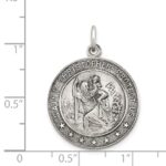 Sterling Silver Antique St. Christopher Medal - Image 4