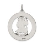 Sterling Silver Antiqued St. Christopher Medal - Image 4