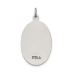 Sterling Silver Antiqued St. Christopher Medal - Image 4