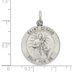 Sterling Silver Antiqued Saint Gerard Medal - Image 3