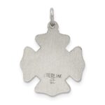 Sterling Silver Antiqued Saint Florian Badge Medal - Image 4