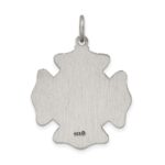 Sterling Silver Antiqued Saint Florian Badge Medal - Image 4