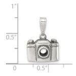 Sterling Silver Antiqued Camera Charm - Image 3