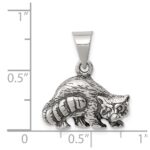 Sterling Silver Antiqued Raccoon Charm - Image 3