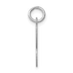 Sterling Silver Rhodium-plated Stamped Letter C Initial Charm - Image 2