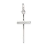 Sterling Silver Rhodium-plated Latin Cross Charm