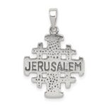 Sterling Silver Antiqued Jerusalem Crusader Pendant - Image 4