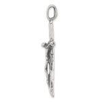 Sterling Silver Antiqued Crucifix Charm - Image 2