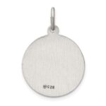 Sterling Silver Antiqued St. Christopher Medal - Image 3