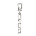 Sterling Silver Hammered Latin Cross Pendant - Image 2