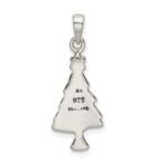 Sterling Silver Antiqued Christmas Tree Pendant - Image 4