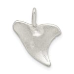 Sterling Silver Diamond Cut Shark Tooth Pendant - Image 4
