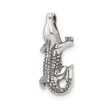 Sterling Silver Antiqued Alligator Chain Slide - Image 5