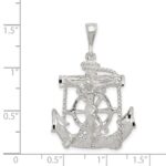 Sterling Silver Mariner Cross Pendant - Image 4