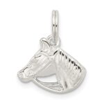 Sterling Silver Horse Head with Bridle Charm - Image 4